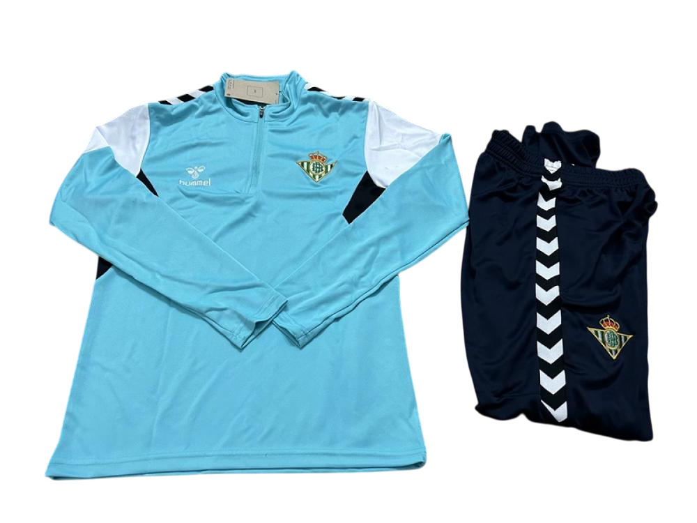 Real Betis Aqua & Navy Training Tracksuit 23/24
