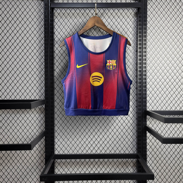 Barcelona Home Crop Top Jersey 25/26