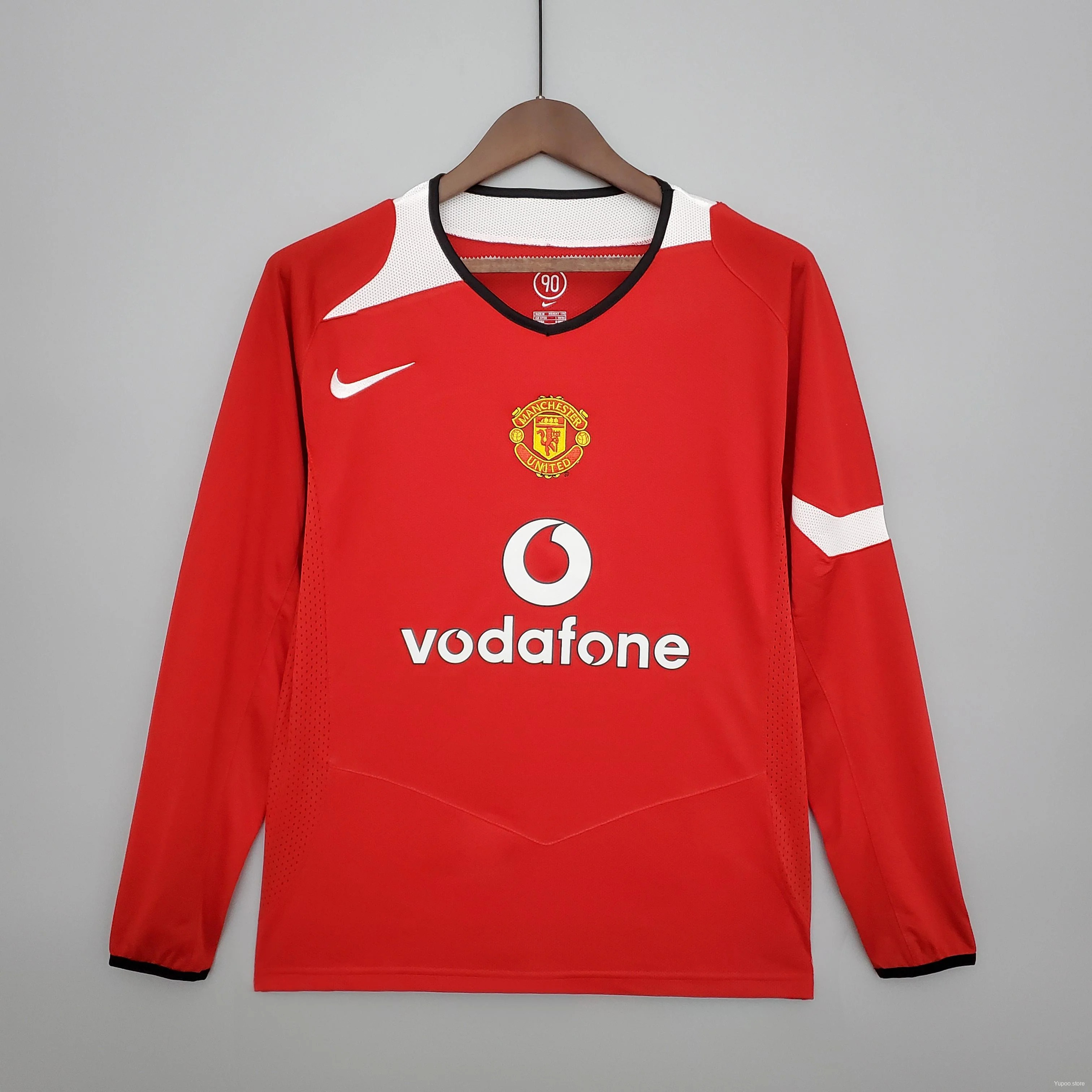 Manchester United Retro Home Long Sleeve Jersey 04/06