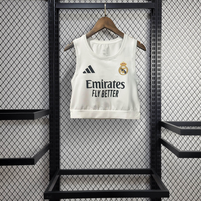 Real Madrid Home Crop Top Jersey 25/26