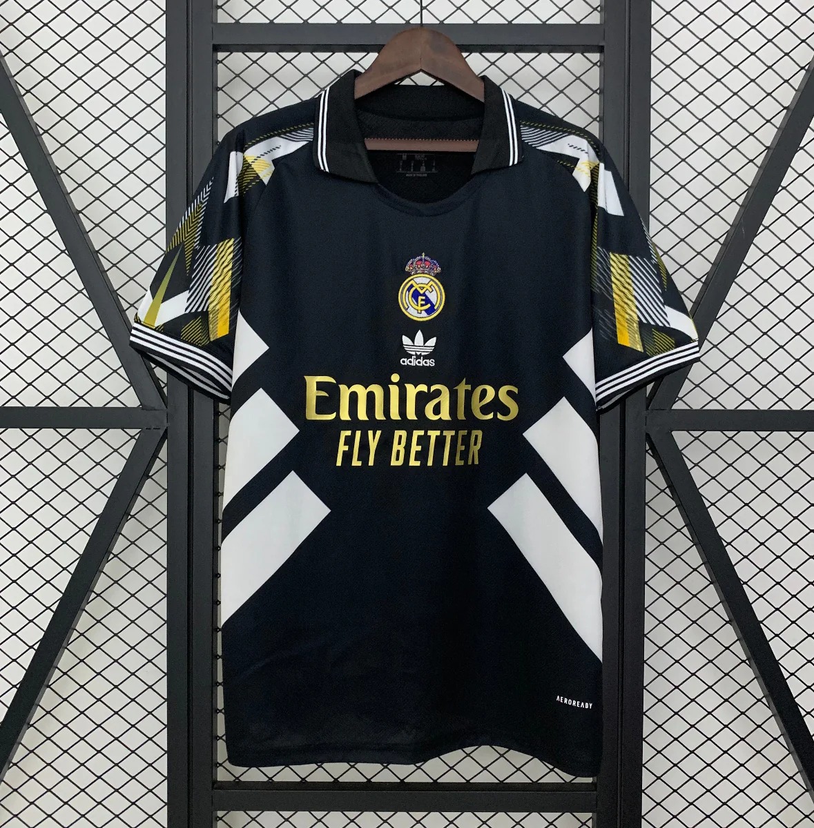 Real Madrid Arrow Black & Gold Concept Kit Jersey 25/26