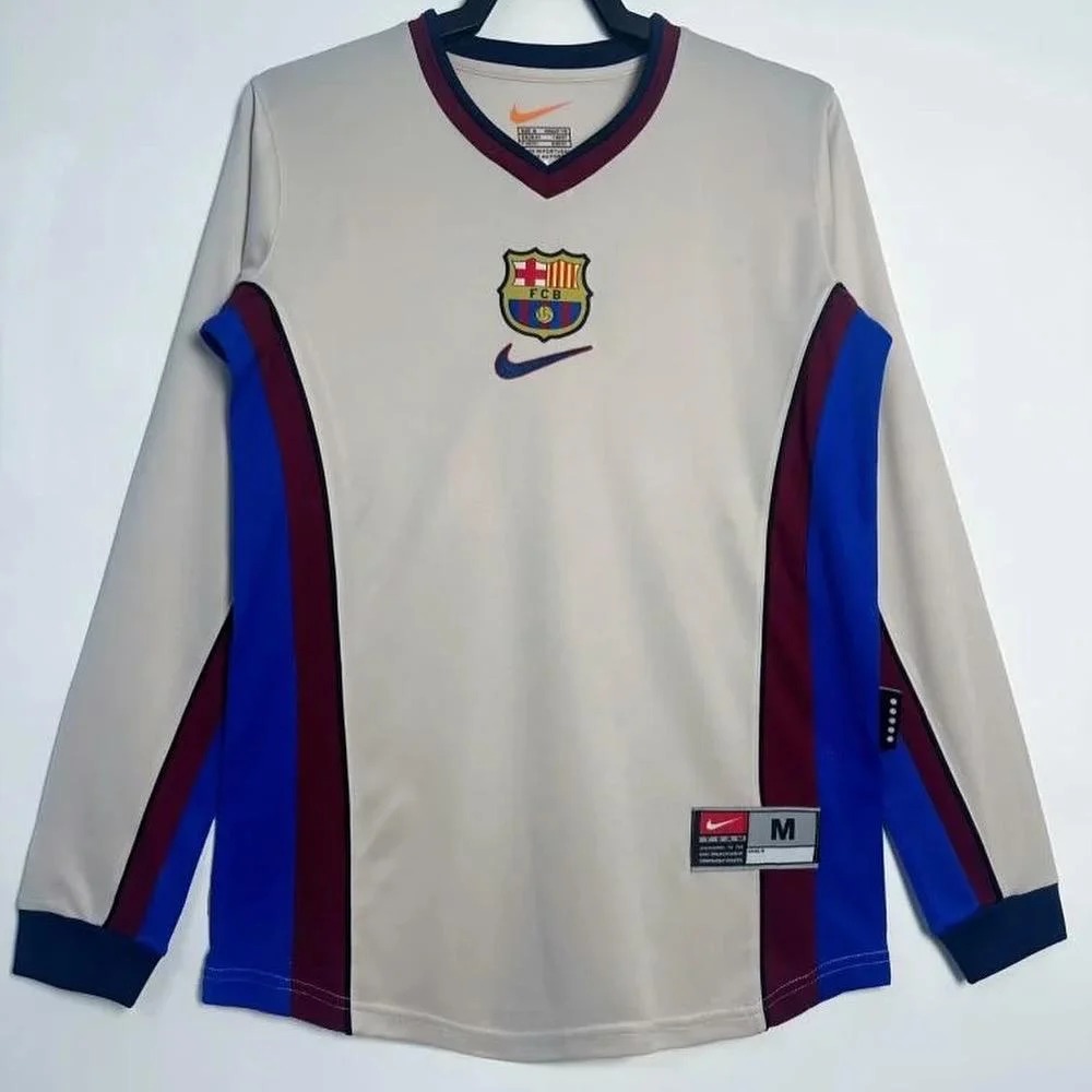 Barcelona Retro Away Long Sleeve Jersey 98/01