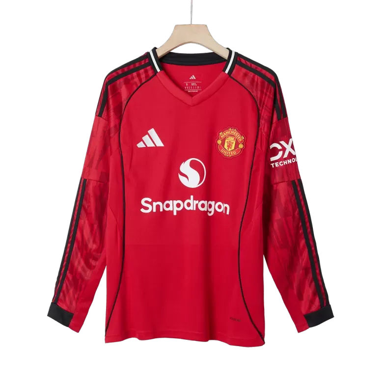 Manchester United Home Long Sleeve Jersey 25/26