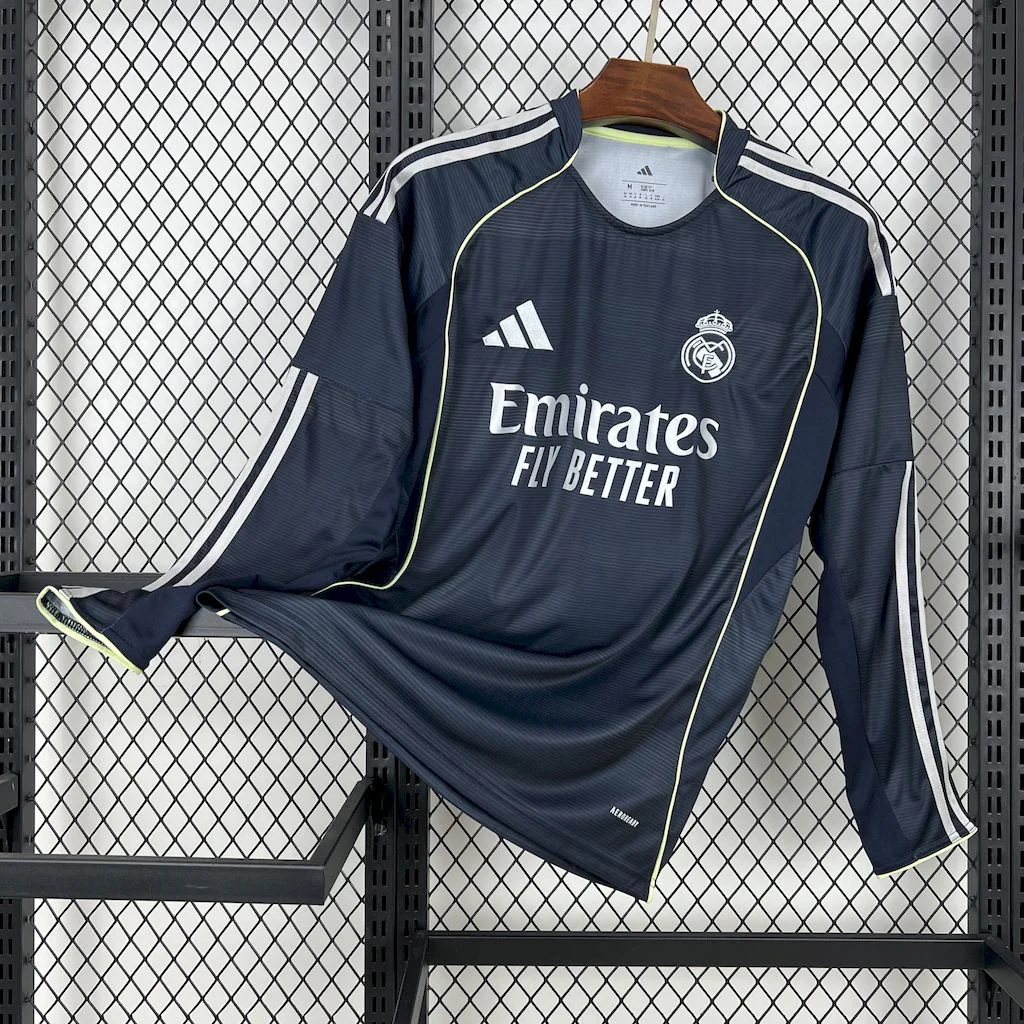 Real Madrid Away Long Sleeve Jersey 25/26