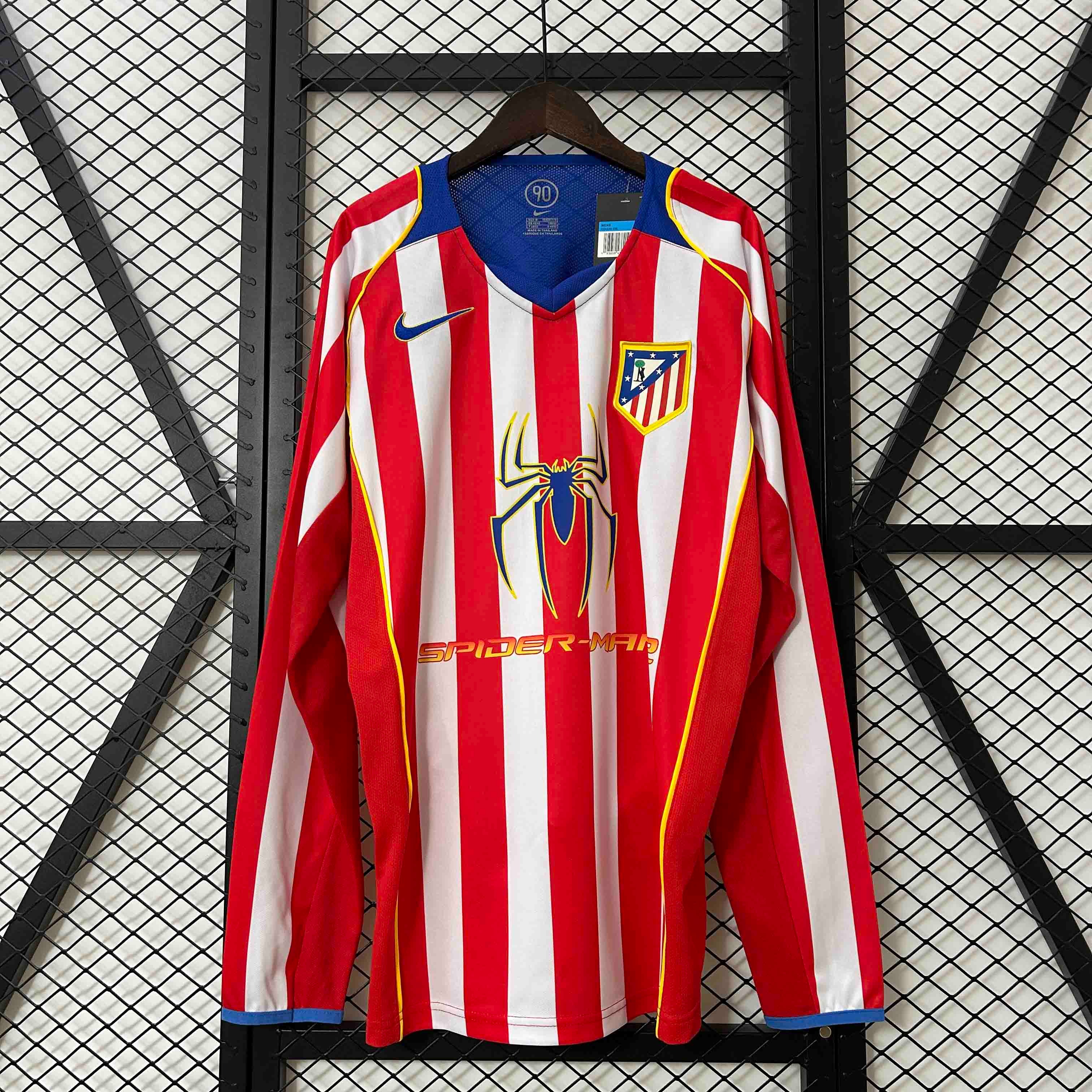 Atlético de Madrid Retro Home "Spider-Man 2" Long Sleeve Jersey 04/05