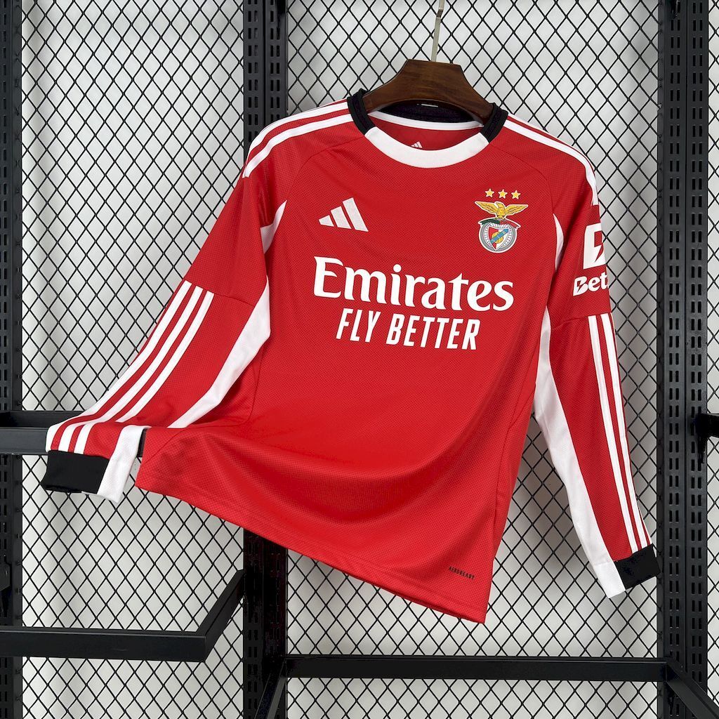 Benfica Home Long Sleeve Jersey 25/26