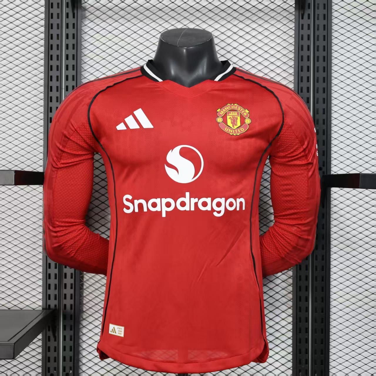 Manchester United Home Long Sleeve Jersey 25/26 - Player Version