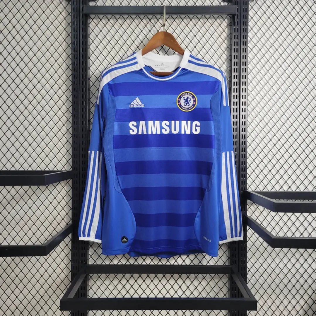Chelsea Retro Home Long Sleeve Jersey 11/12