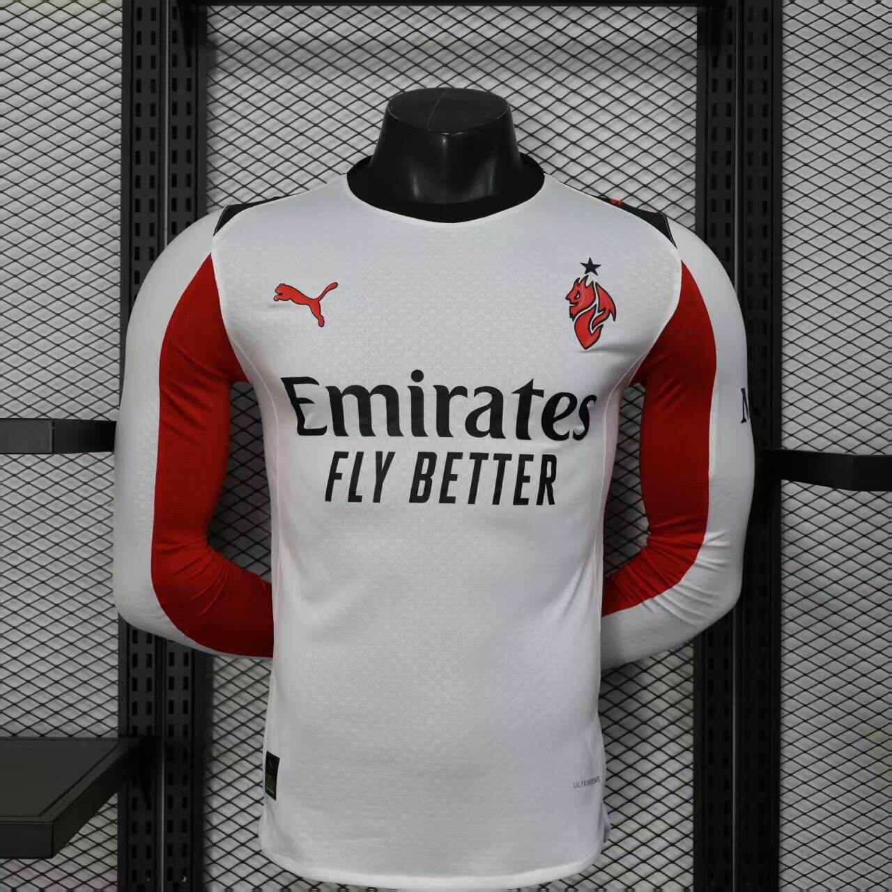Milan Away Long Sleeve Jersey 25/26 - Player Version