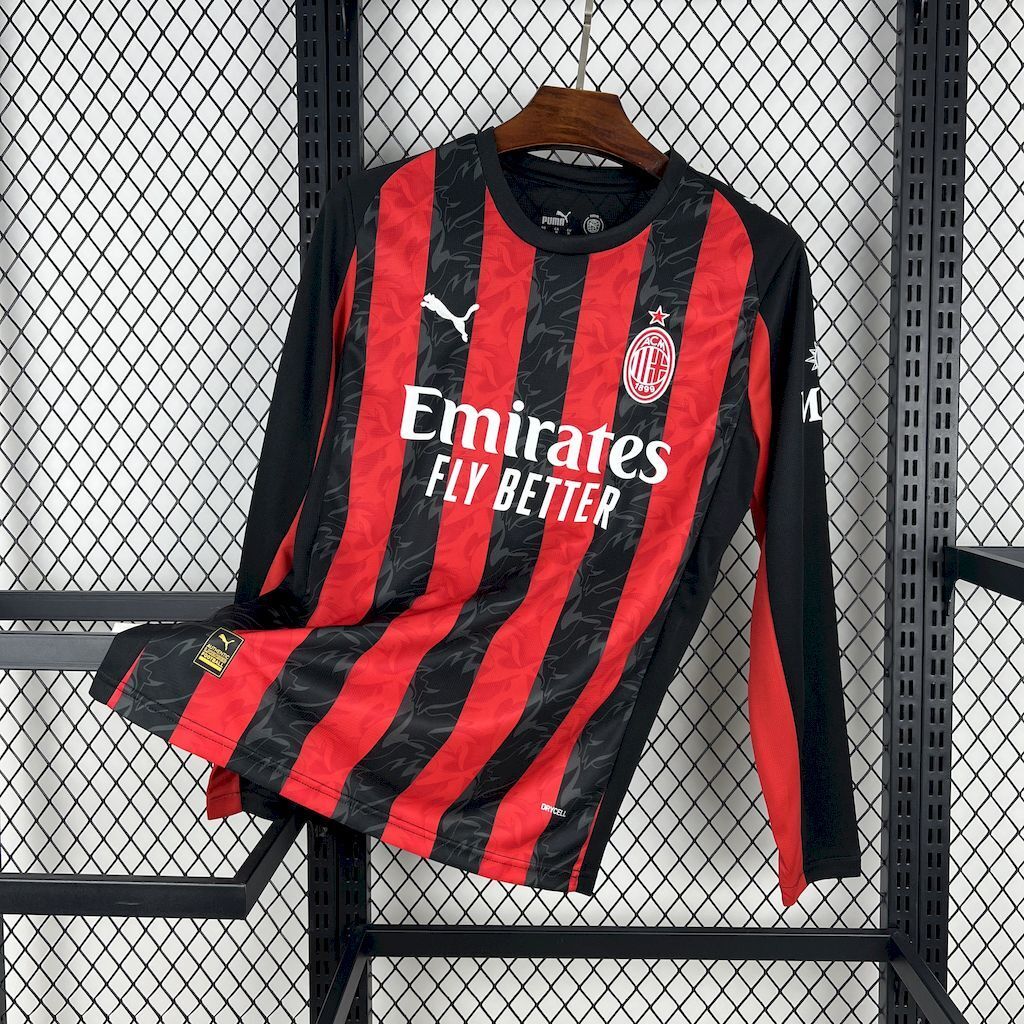Milan Home Long Sleeve Jersey 25/26