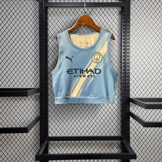 Manchester City Home Crop Top Jersey 25/26
