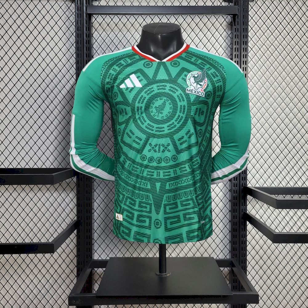 Mexico Home Long Sleeve Jersey 2026 - World Cup and Player Version